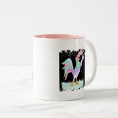 Singing Rooster Tweekleurige Koffiemok (Voorkant rechts)