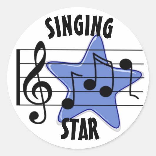 Singing Star Sticker (Voorkant)
