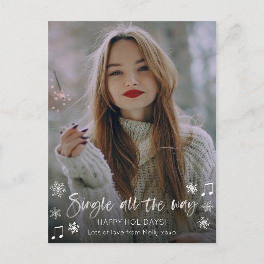 Single All Way, fille ou gars Carte Vacances (Devant)