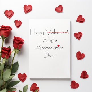 Single Appreciate Day Valentijnsdag Kaart