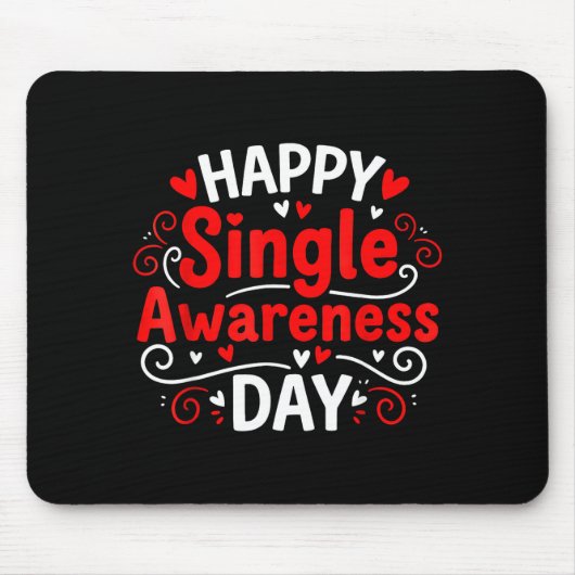 Single Awareness Day Funny Anti-valentine Humor De Muismat (Voorkant)