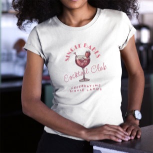 Single Babes Valentijnsdag Feest Roze Cocktail Tri-Blend Shirt
