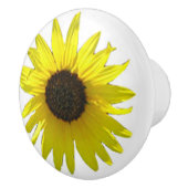 Single Big Sunflower Bloom Keramische Knop (Rechts)