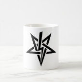 Single Black Anton Szandor LaVey Sigil-Mok Koffiemok (Center)