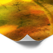 Single Black Eyed Susan Daisy Abstract Grunge Poster (Hoek)