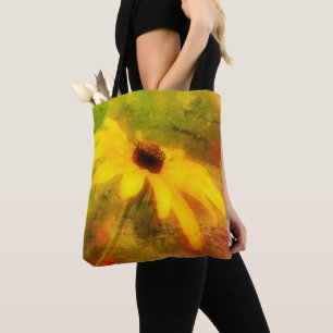 Single Black Eyed Susan Daisy Art Noodgedwongen Draagtas