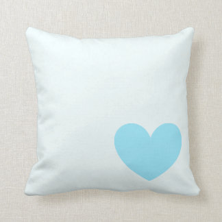 Single Blue Heart Pillow Kussen