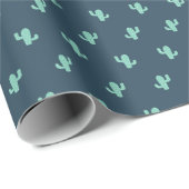 Single Cactus Pattern Cadeaupapier (Rol Hoek)