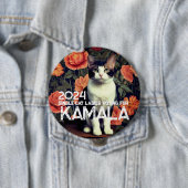 Single Cat Lady voor Kamala Button (In situ)