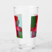 Single Christmas Pointsettia-ontwerp Glas (Rechts)