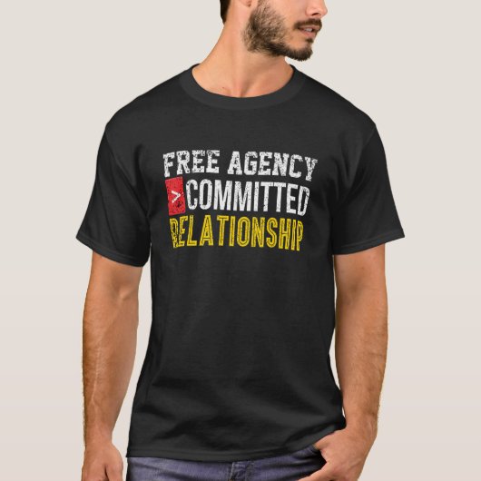 Single Commitment Relatie Online Dating Bro G T-shirt (Voorkant)