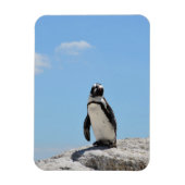 Single Cute Penguin en Blue Sky Magneet (Verticaal)