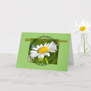Single Daisy Get Well Kaart