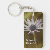Single Daisy Standing Alone Sleutelhanger (Voorkant)