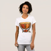 Single Drum Vrouwen T-shirt (Voorkant volledig)