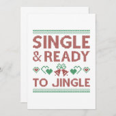 Single en klaar om te springen bedankkaart (Voorkant / Achterkant)