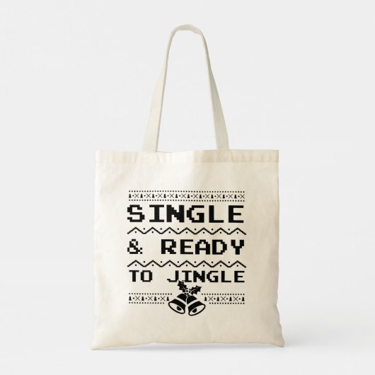 Single en klaar om te springen tote bag (Achterkant)
