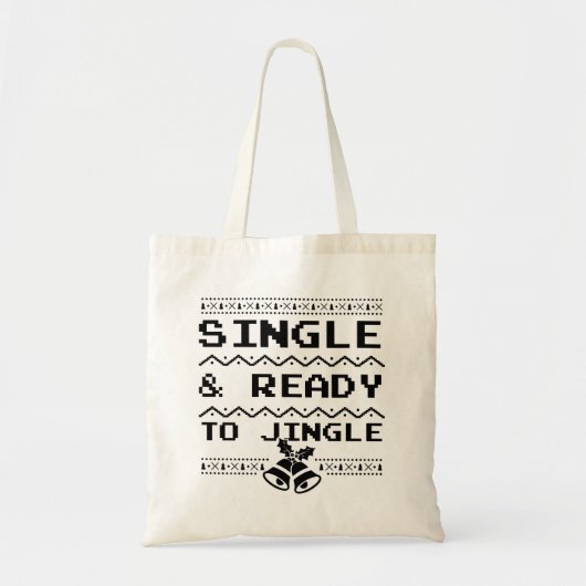 Single en klaar om te springen tote bag (Voorkant)