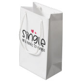 Single en klaar om Valentijn te mengen | Cadeautas (Achterkant Gekanteld)