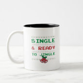 Single en Ready to Jingle Tweekleurige Koffiemok (Links)