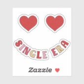 Single Era Smiling Hearts - Valentijnssticker Sticker (Vel)