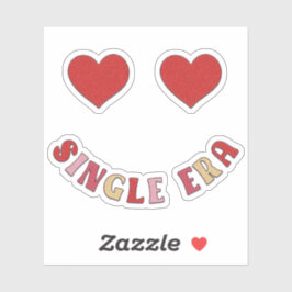 Single Era Smiling Hearts - Valentijnssticker Sticker