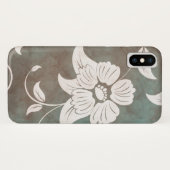 Single Flower Design op Antiek  achtergrond Case-Mate iPhone Case (Achterkant (horizontaal))