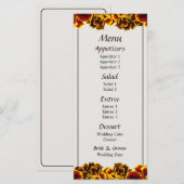Single French Marigold Menu (Voorkant / Achterkant)