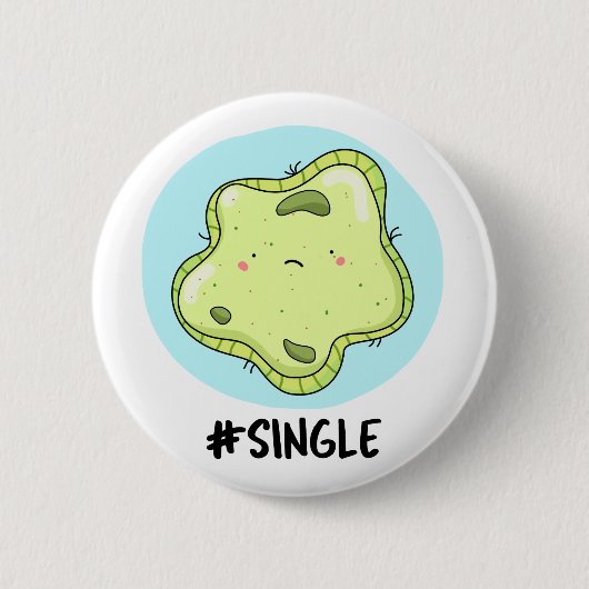 #Single Funny Solo Cell Biology Pun Ronde Button 5,7 Cm (Voorkant)