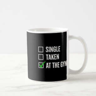 Single genomen in de sportschool Grappige Workout Koffiemok