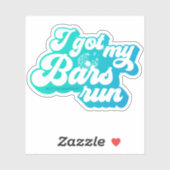 Single - J'Ai Eu Mes Barres Courir - Bleu Sticker (Feuille)