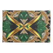 Single Kussensloop met Jamaicaanse kleuren (Achterkant)