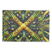 Single Kussensloop met Jamaicaanse kleuren (Achterkant)