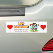 Single Lady Rockhound-Bumpersticker Bumpersticker (Op auto)
