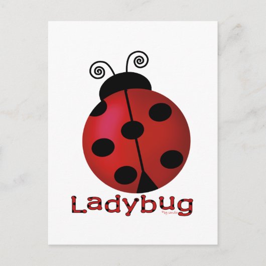 Single Ladybug Briefkaart (Voorkant)