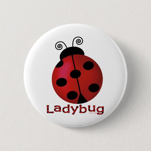 Single Ladybug Ronde Button 5,7 Cm (Voorkant)