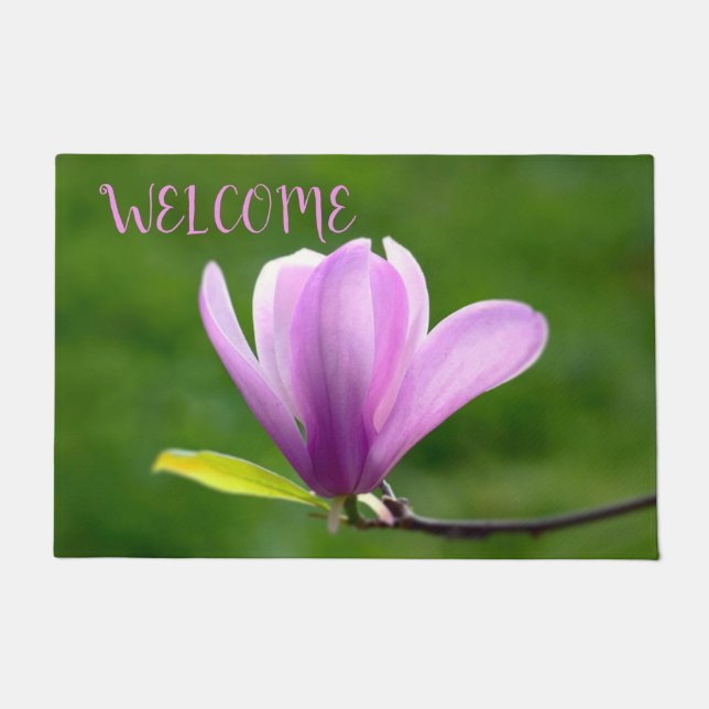 Single Magnolia Doormat Deurmat (Voorkant)