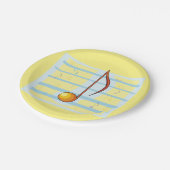 Single Musical Note Papieren Bordje (Gekanteld)