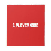 Single/One Player-modus Notitieblok (Voorkant)