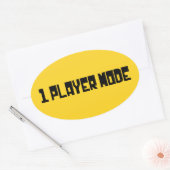 Single/One Player-modus Ovale Sticker (Envelop)
