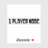 Single/One Player-modus Sticker (Vel)