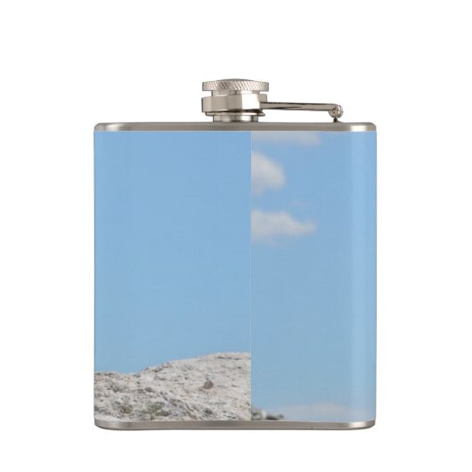 Single Penguin Blue Sky Heupfles (Achterkant)