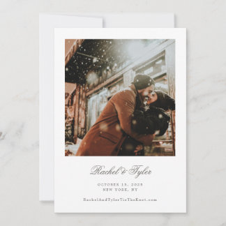 Single Photo Classic Script De datum opslaan