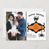 Single Photo New Address Halloween We hebben ons v Aankondiging (Voorkant)