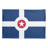 Single Pillowcase met vlag van Indianapolis Kussensloop (Achterkant)