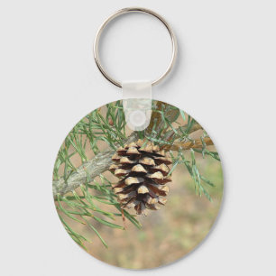Single Pine Cone Sleutelhanger