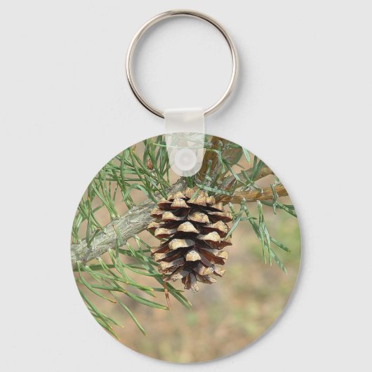 Single Pine Cone Sleutelhanger (Voorkant)