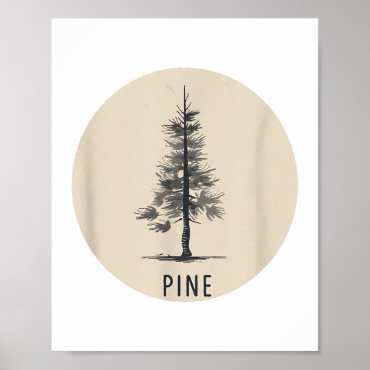 Single Pine Tree Outfit Poster (Voorkant)
