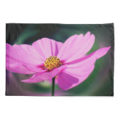 Single Pink Cosmos Flower Kussensloop (Achterkant)