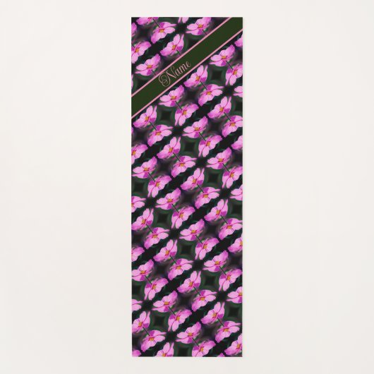 Single Pink Cosmos Flower Pattern - Aangepast Yogamat (Voorkant)